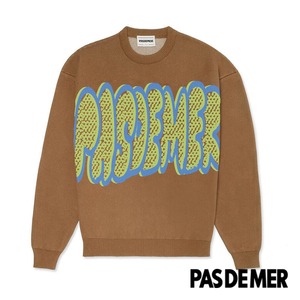 【PAS DE MER/パドゥメ】PASDEMER JUMPER クルースウェット / BROWN / AW24-12737