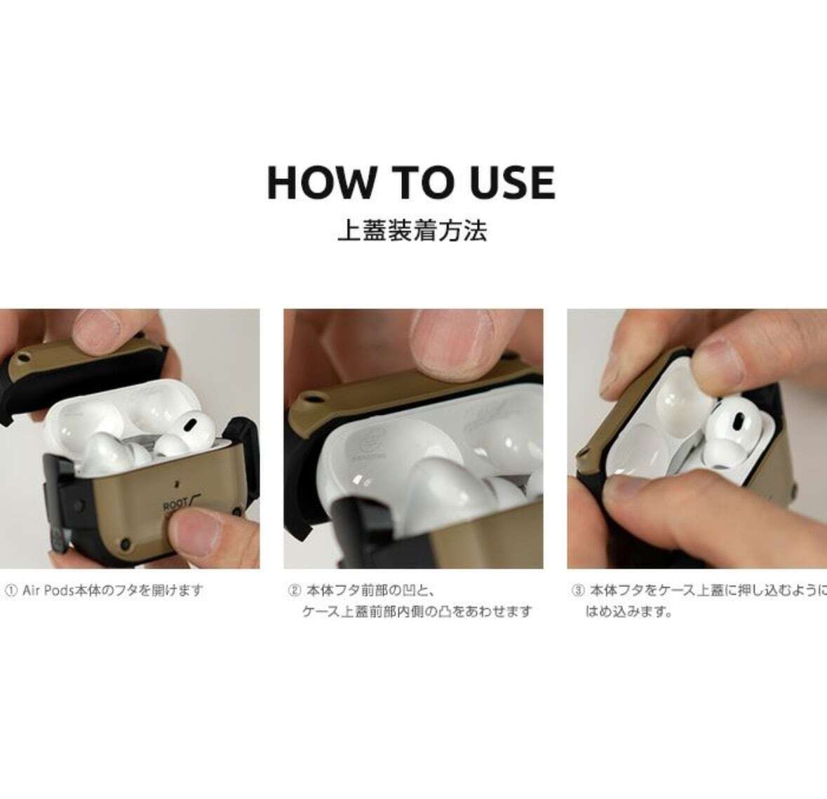 ROOT CO. [AirPods Pro3専用]GRAVITY Shock Resist Case Pro. for