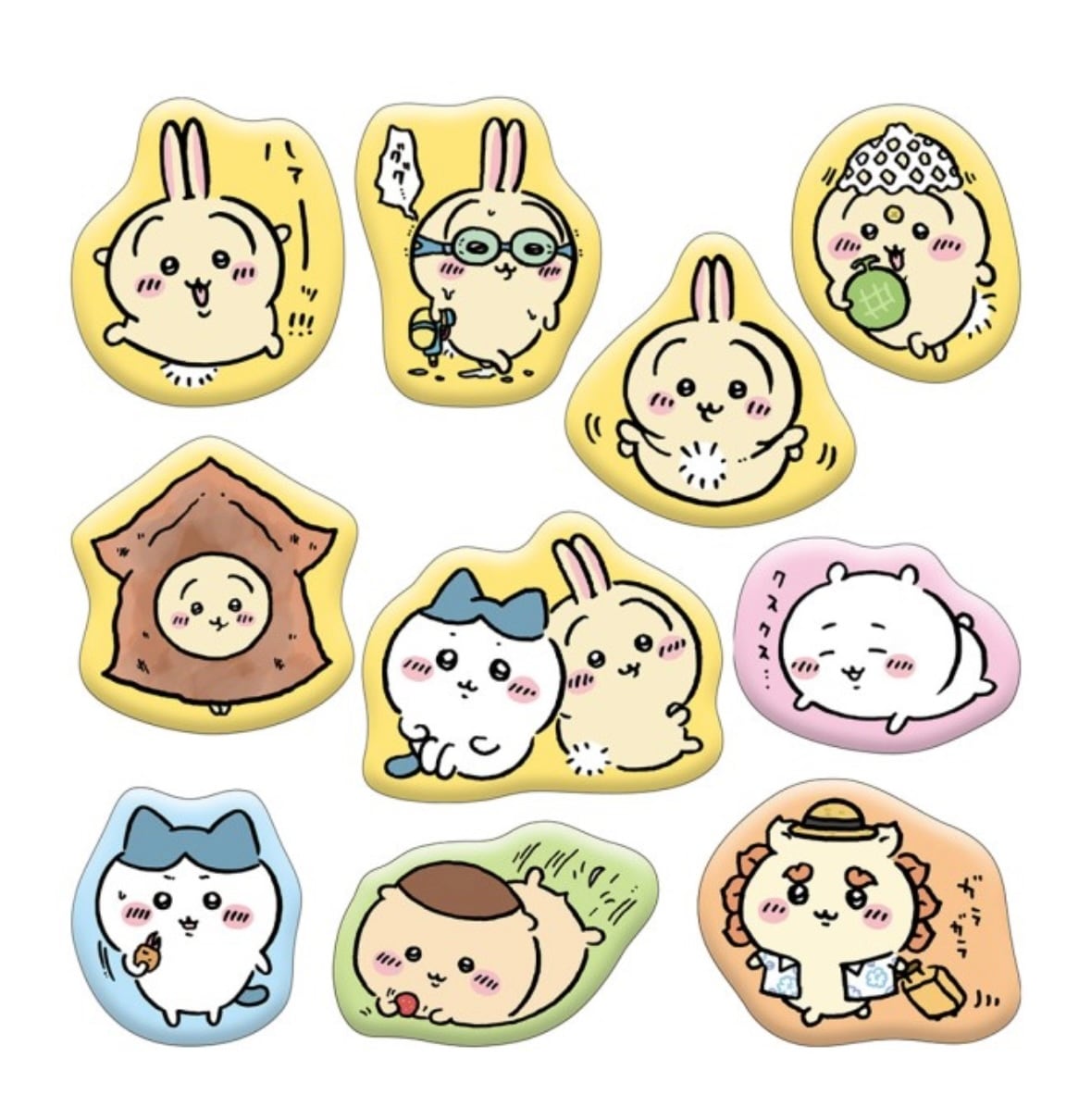 ちいかわマシュマロ風シール③うさぎおおめ | candybox