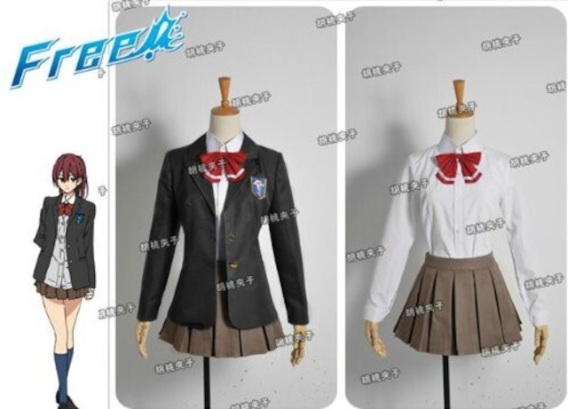 K2951　『Free!』（フリー） 　岩鳶高校　松岡 江（まつおか ごう）制服　風  コスプレ衣装　cosplay　コスチューム ハロウィン　イベント