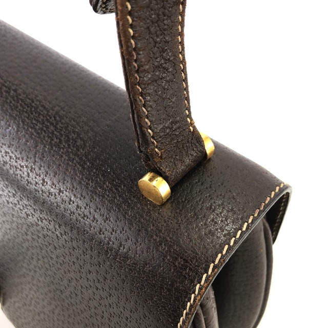 GUCCI グッチ バンブー レザー ショルダーバッグ ブラウン vintage ヴィンテージ オールド 5bwuc7