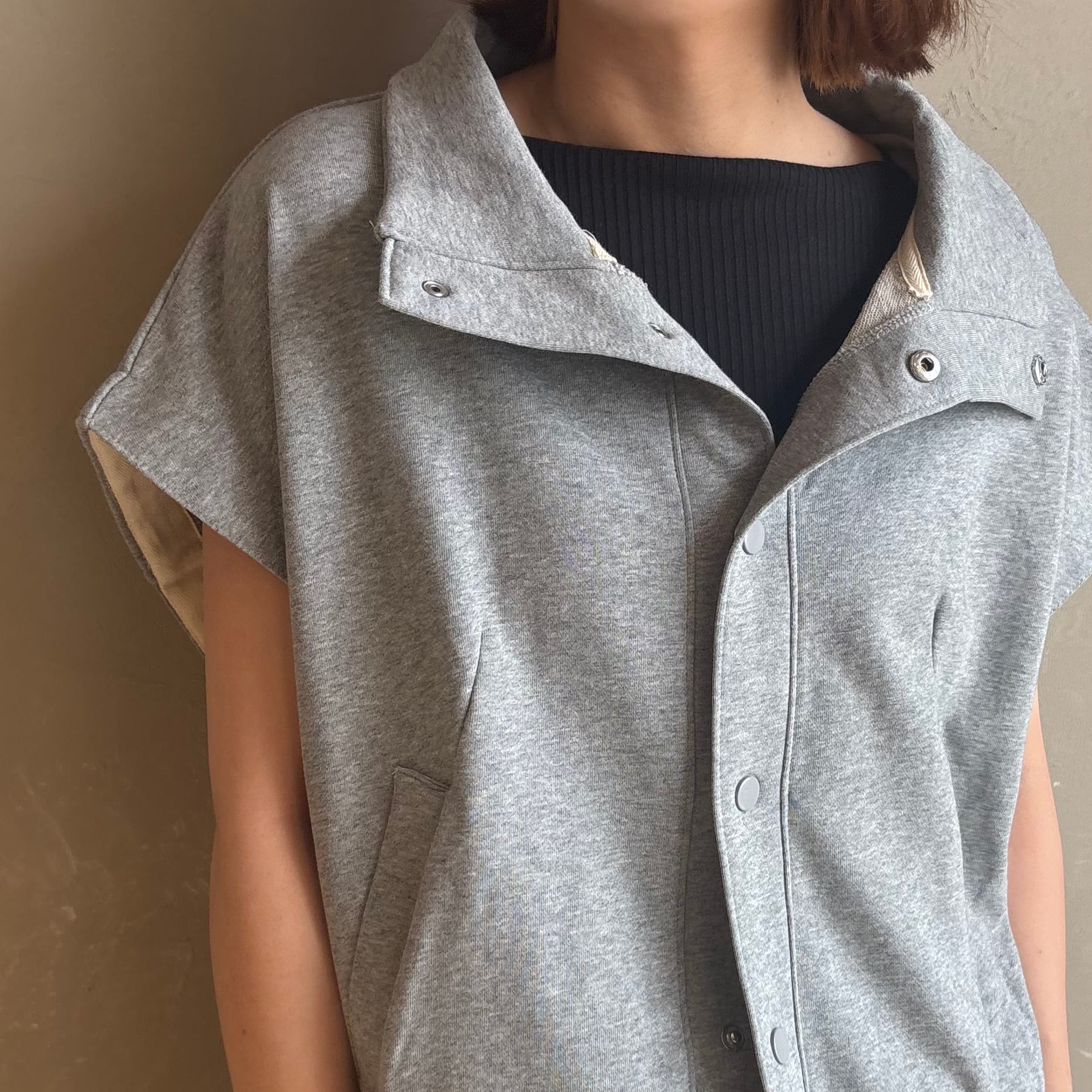 french 00-20s apron【wildfraulein好きな方など】 Audrey and Johnwad 】フレンチスリーブ裏毛ベスト | valance 福井