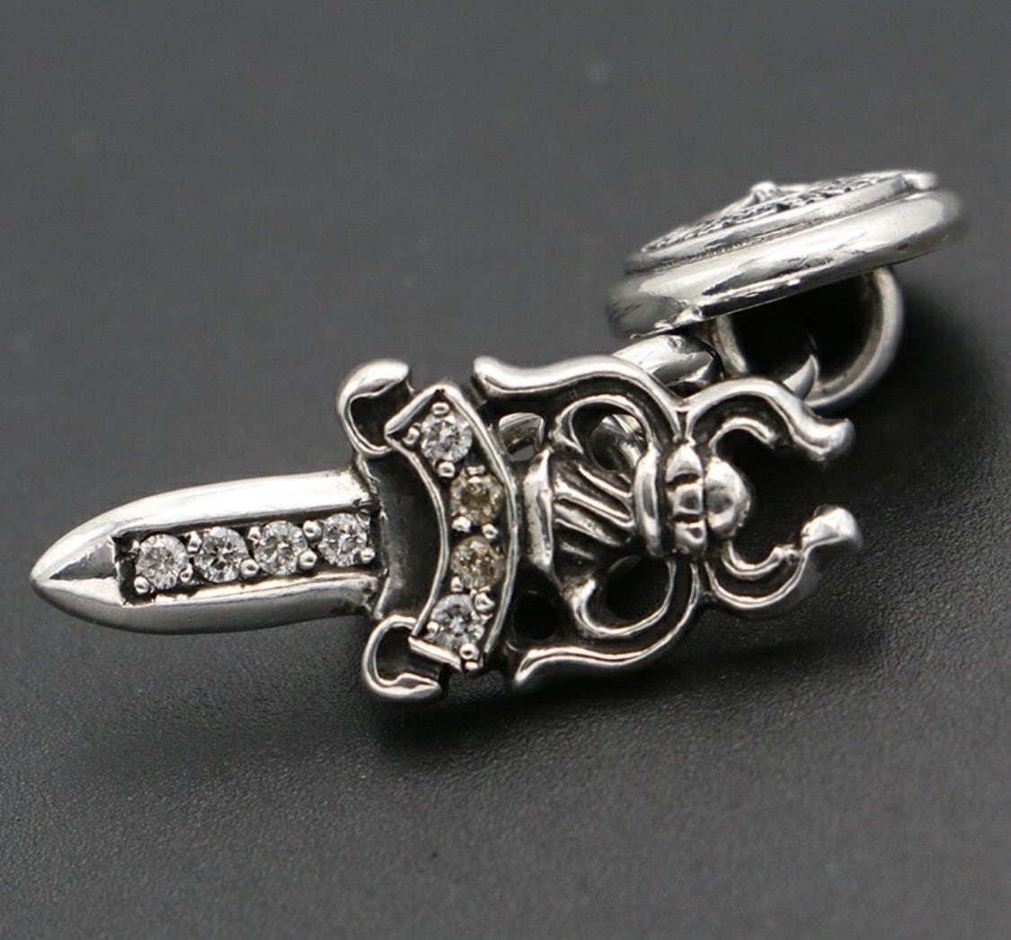 CHROME HEARTS クロムハーツ ダイヤモンド ダガー ホースシュー カフス