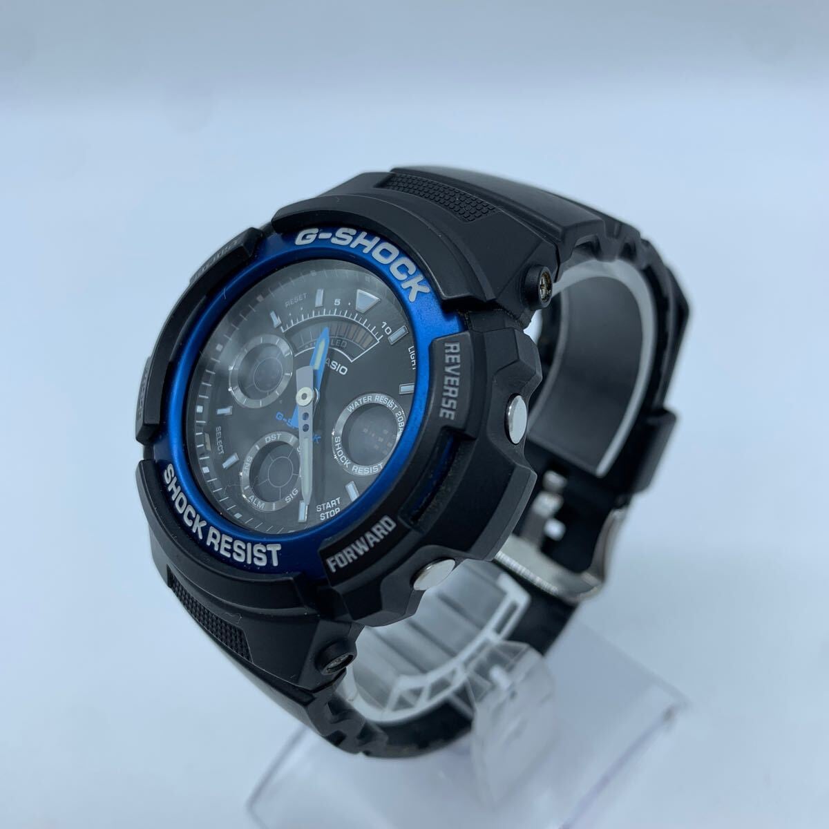 CASIO カシオ G-SHOCK ジーショック AW-591 腕時計 アナログ 青 黒