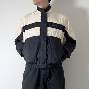90s NIKE nylon track jacket L 古着