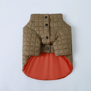 YOU ARE NOT ALONE PUFFER JACKET（Brown） / OVER GLAM