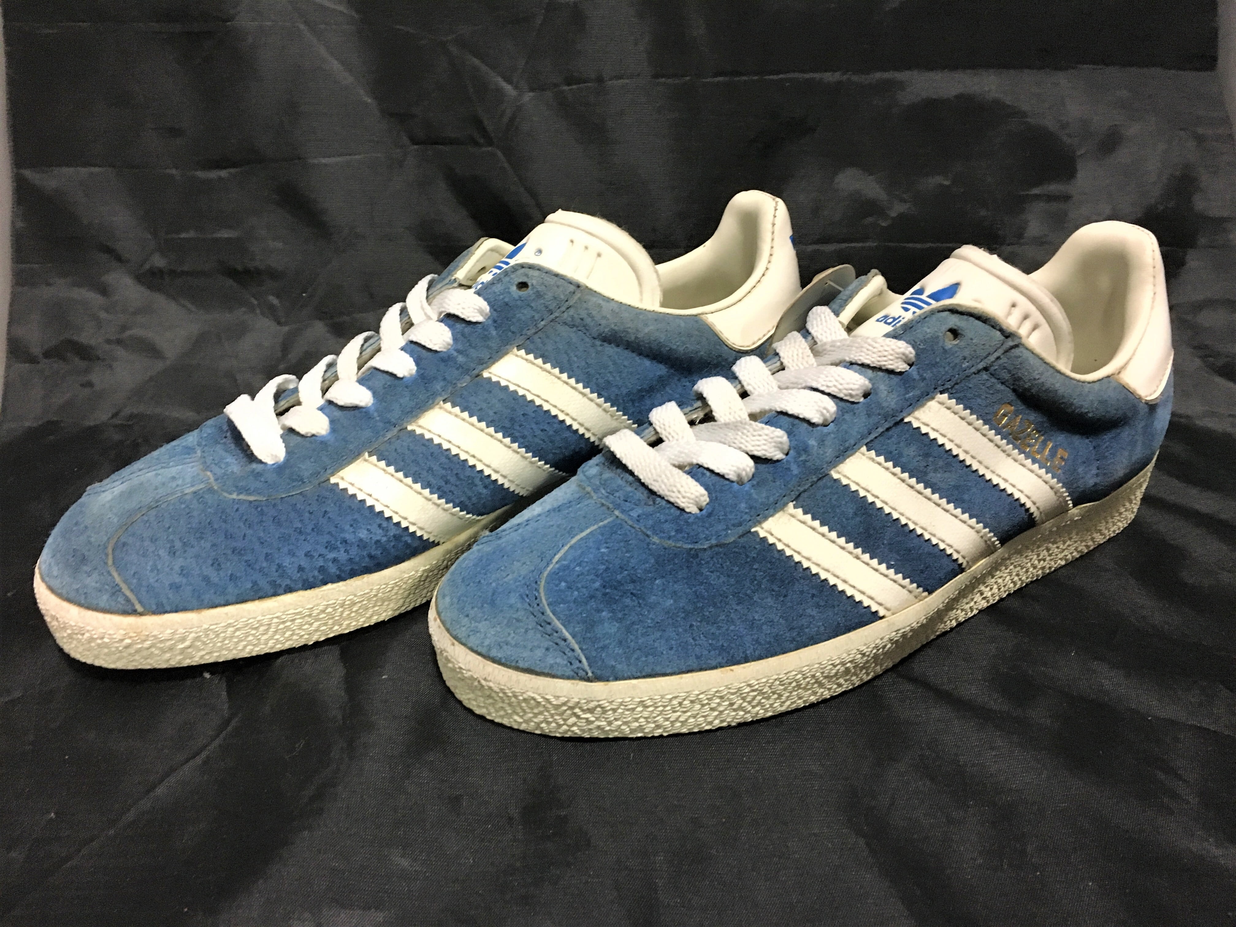 adidas（アディダス） GAZELLE（ガッツレー ガゼル）5 1/2 23.5cm 青/白 90s⑥ | freestars powered  by BASE