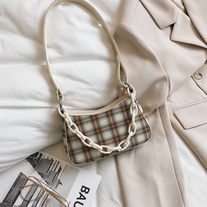 小さなバッグ女性バッグ2020新しい波バージョンワイルドテクスチャチェーンショルダーバッグネット赤ファッション脇バッグ Tiancai_Wing_Bag7252432