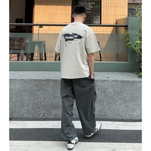 Back print short sleeve t-shirt 0661