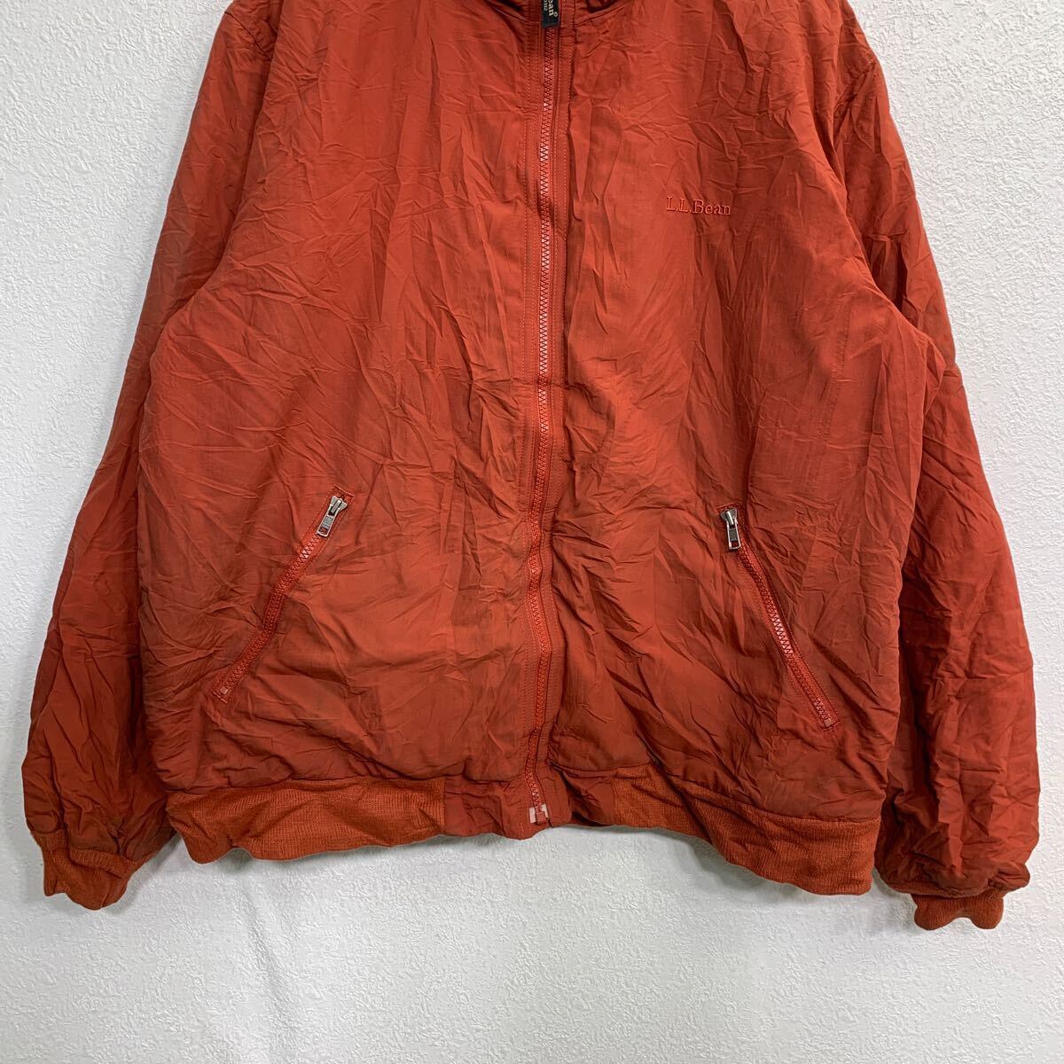 L.L.Bean ナイロンジャケットLサイズ エルエルビーン オレンジ系 古着