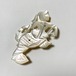 Early1900's Antique Mother Of Pearl  Mermaid Openwork Brooch