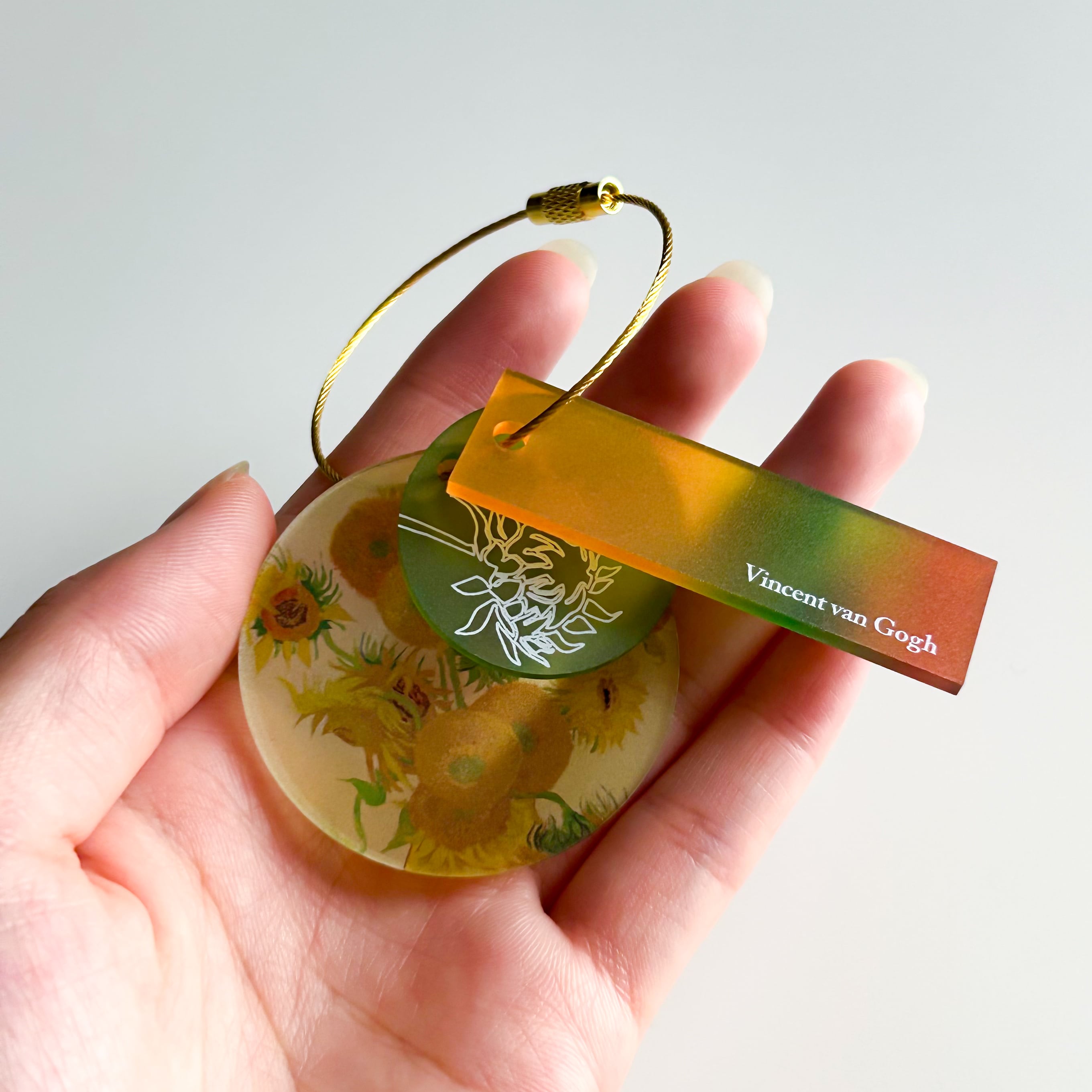 アルバム飾り　ひまわり　オーダー受付中( ＾∀＾) ゴッホ アクリルキーホルダー ひまわり＜東京都美術館ミュージアム