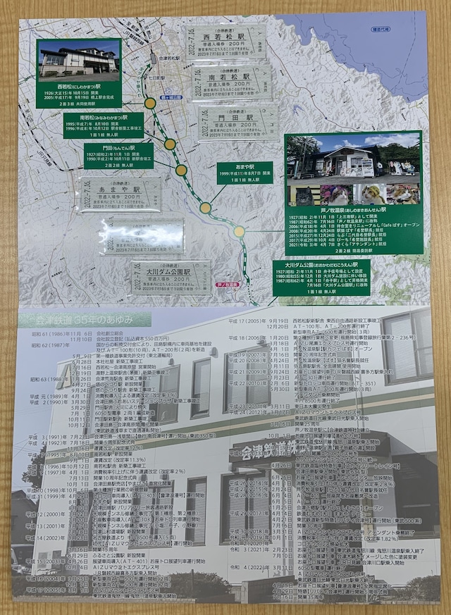 開業35周年記念 会津線 全駅入場券セット※期限切れ