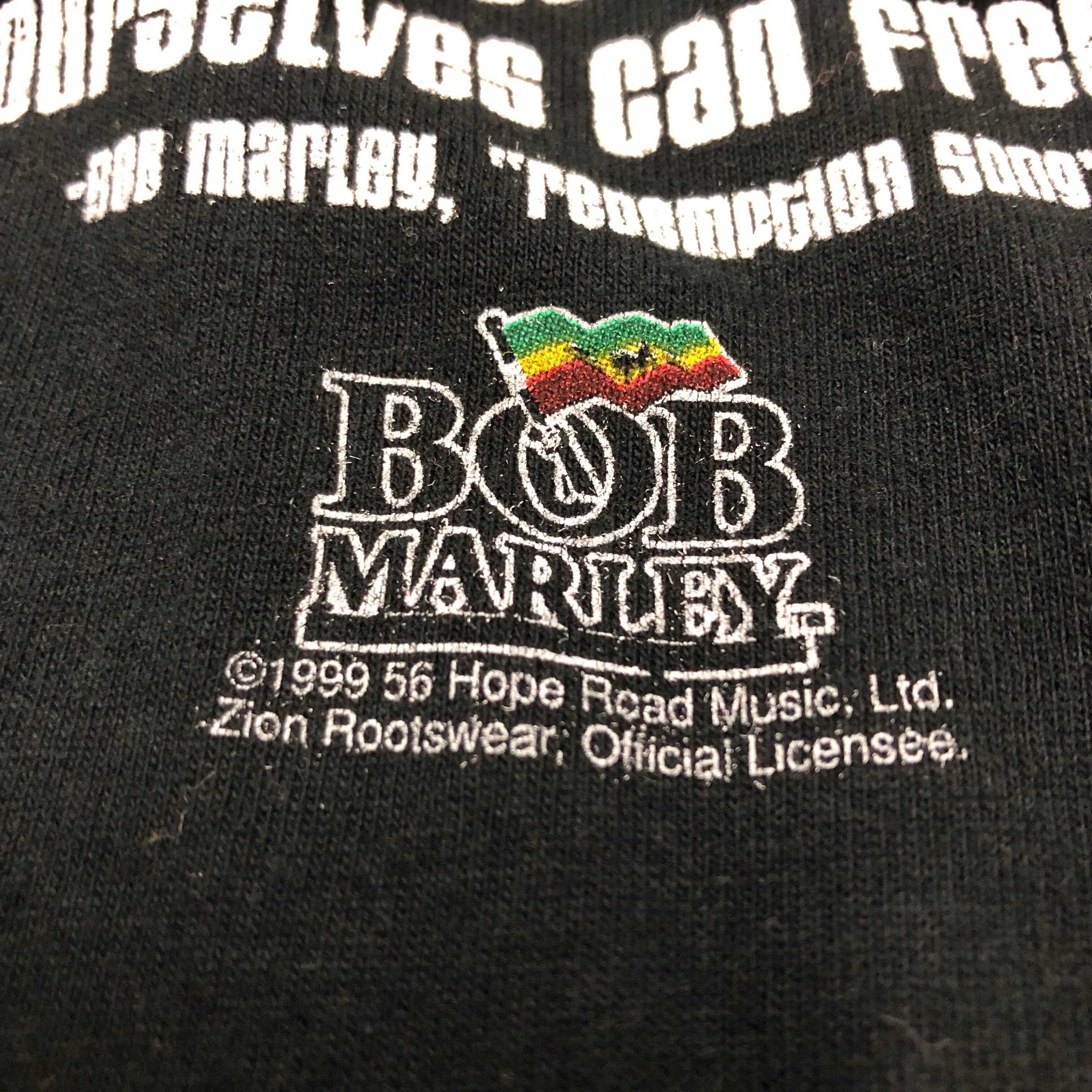 00s BOB MARLEY/Big Face print Tee/L/ビックフェイスプリント/ラスタ