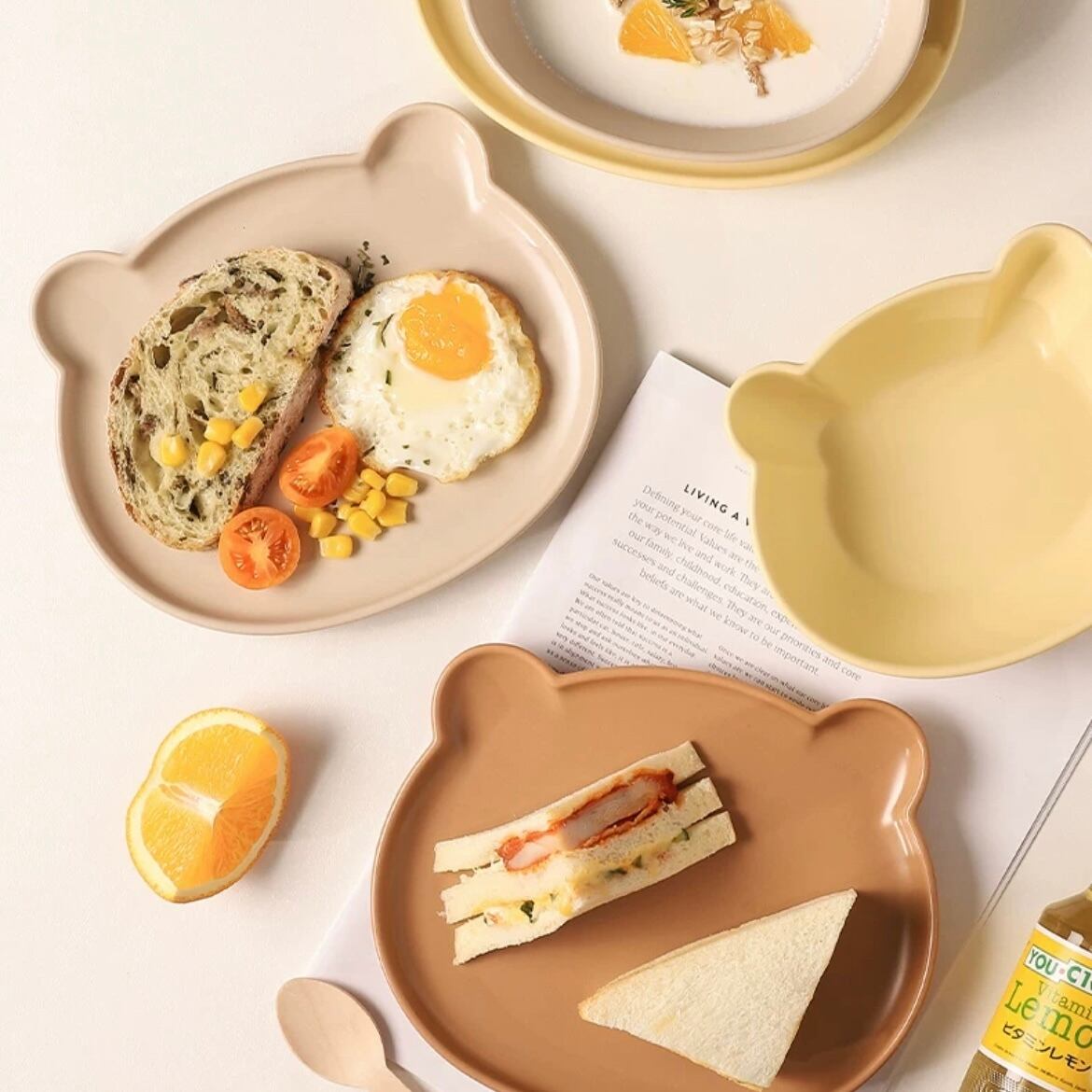 確認(๑ˊ͈ ꇴ ˋ͈)♡॰ॱミニクマちゃんプレート♡お箸♡オーダー受け付け 確認(*ᴗˬᴗ)⁾⁾⁾お椀♡丸皿(小)♡お箸♡ミニくまちゃん♡オーダー受け付け