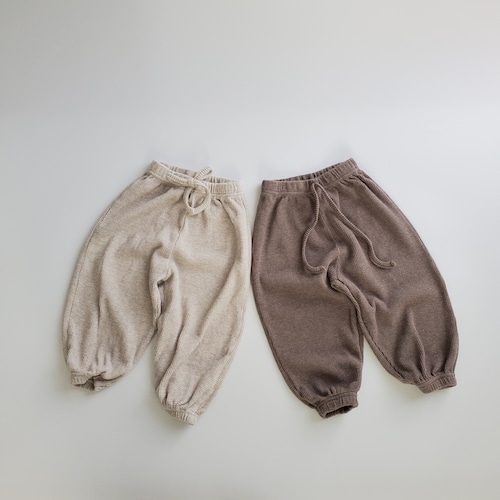 【即納】butter waffle jogger pants〔バターワッフルジョガーパンツ〕　bellabambina