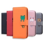 【iphone12対応】 おしゃれ かわいい 動物 フリップ レザー カードホルダー スタンド 多機能 iphone 手帳型ケース 5配色