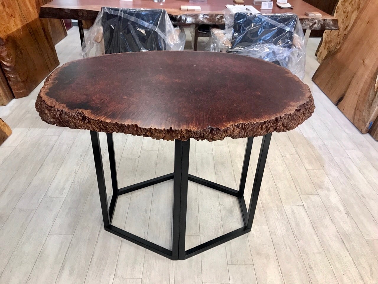 スチール 兼用台形脚① H680 2台1セット | 千年家具 - 一枚板