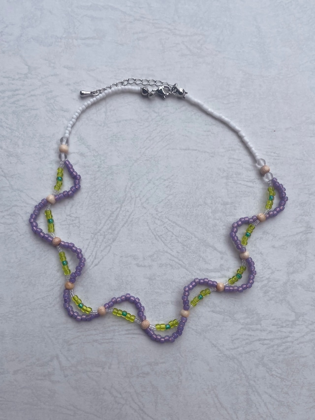 nami nami beads choker -purple-
