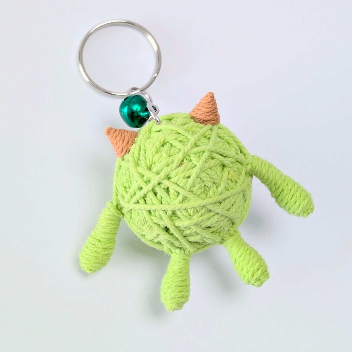 【 Monsters, Inc. ( モンスターズ・インク ) 】『 マイク・ワゾウスキ 』 Voodoo doll KeyHolder / ブードゥー人形 / 身代わり人形 /お守り人形  〚アメリカン雑貨 アメトイ〛