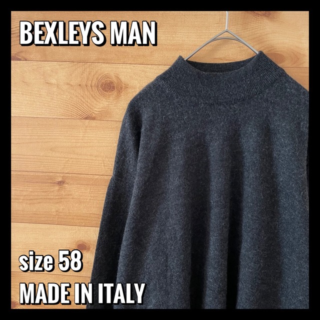 【BEXLEYS MAN】イタリア製 ニット セーター モックネック XL相当 EU古着 ヨーロッパ古着