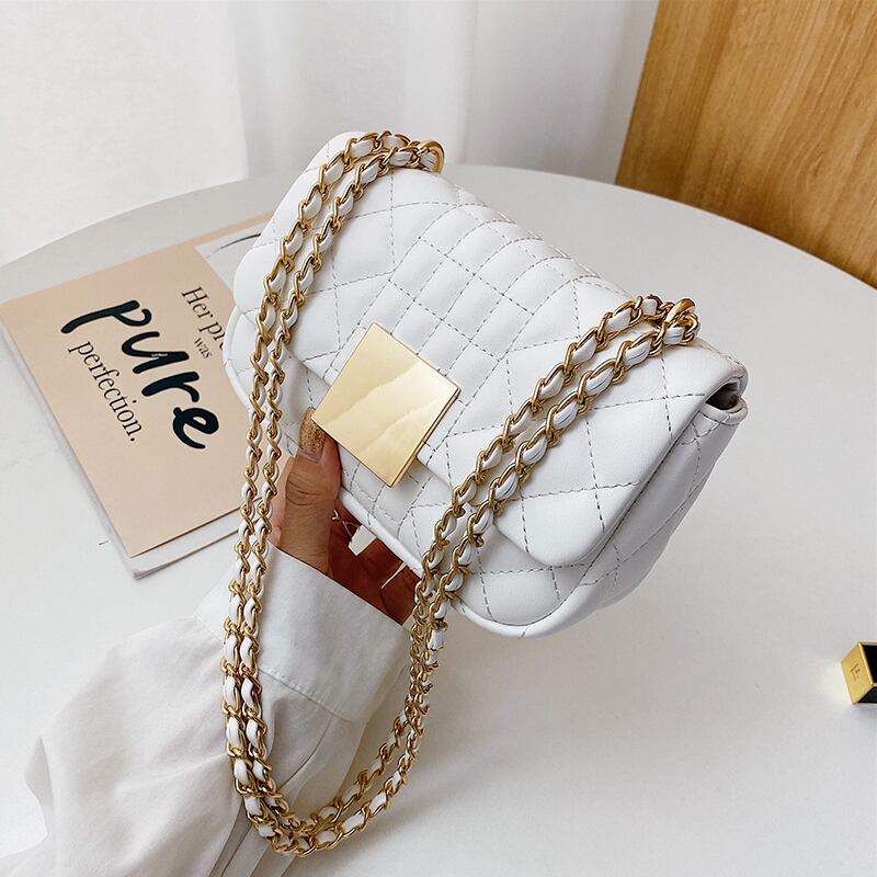 新しい小さなバッグ女性バッグ2020新しいトレンディなワイルドチェーンシングルショルダーメッセンジャーバッグネット赤ファッション小さな正方形のバッグ Tiancai_Wing_Bag4337988