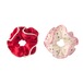 X561:Festive Double Ruffle Scrunchies-MULTI