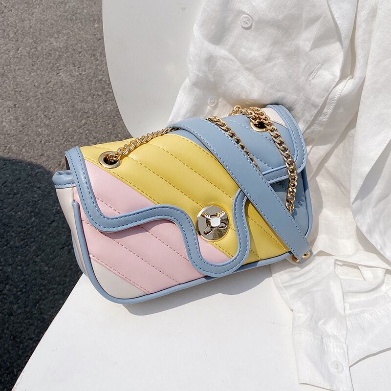 insスーパーファイヤースモールバッグ女性バッグ2020夏の新しいトレンディなワイルドチェーンショルダーメッセンジャーバッグネット赤小さな正方形バッグ Tiancai_Wing_Bag7920323