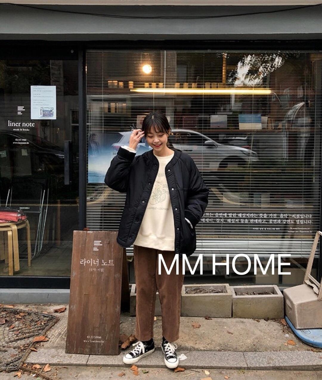 ノーカラー　裏ボアショートジャケット　AJ42441-6660