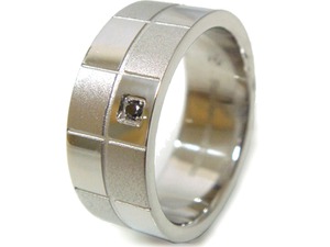 【年始セール】天然ブラックダイヤモンドリング/bdrss233