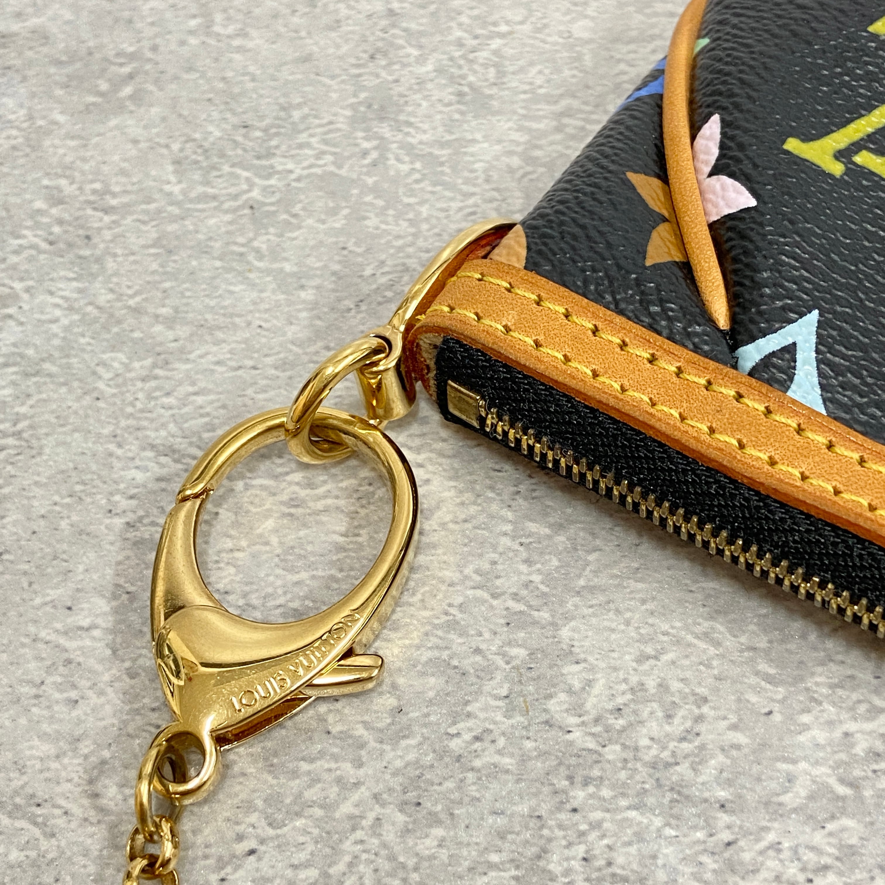 LOUIS VUITTON ポシェットMM キーリング付き ポーチ コインケース
