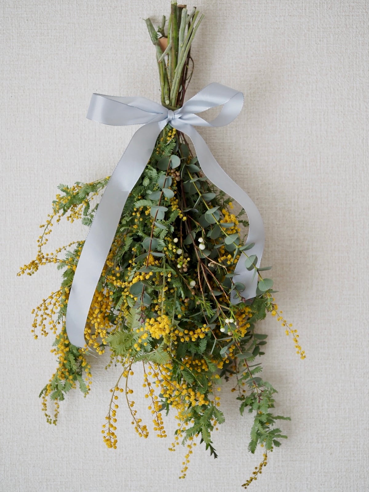 ミモザとユーカリのスワッグ ドライフラワー Mサイズ Hanavie Online