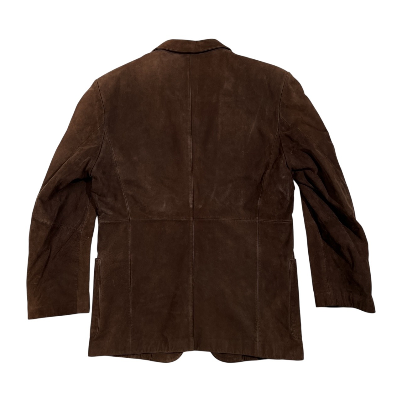 WindArmor ウインドアーマー ニチワ アメリカ製生地 牛革 本革 レザー 2B テーラードジャケット サイズ M /メンズ/ブラウン