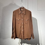 40s Airman Piace Dyeing Rayon Shirt