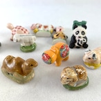 フェーブ　陶器ミニチュア　 10個セット　ガロットデロア　アニマル 19otd89