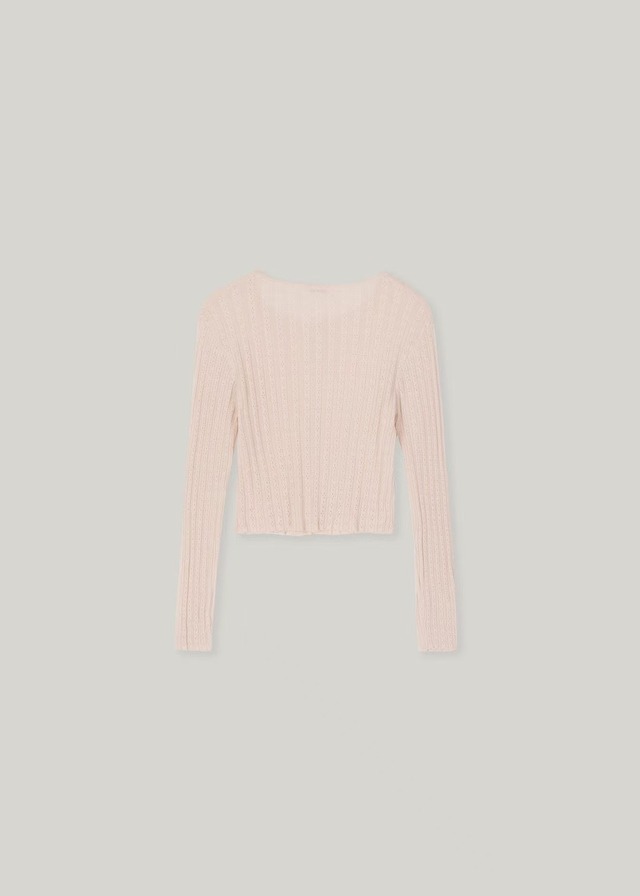 (forest) roco eyelet cardigan / 4color