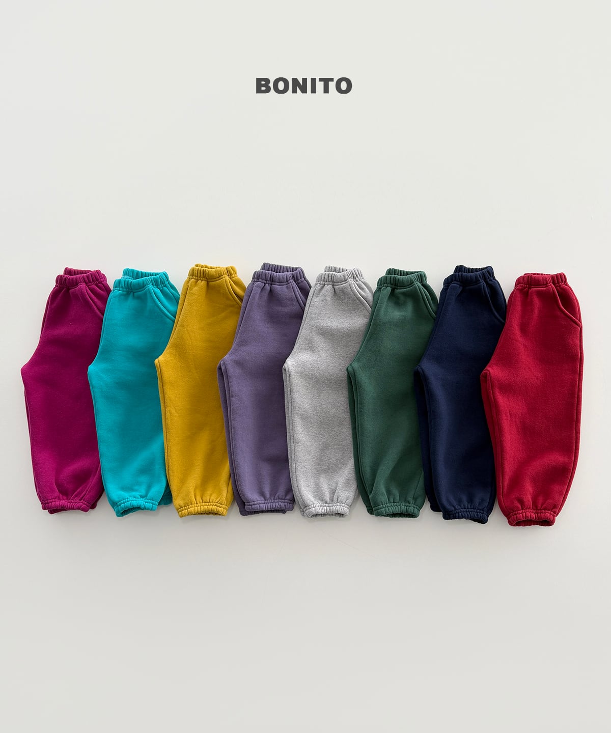 【Jr.size】fleece-lined jogger pants【BONITO】※12月中旬発送予定
