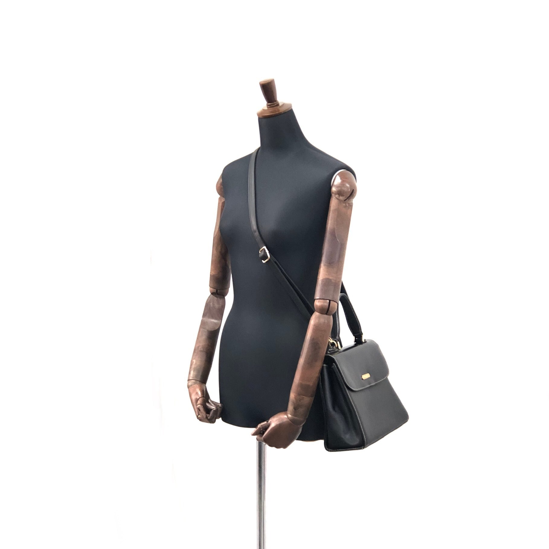 BURBERRY バーバリー ロゴ コンビレザー 2way トップハンドル