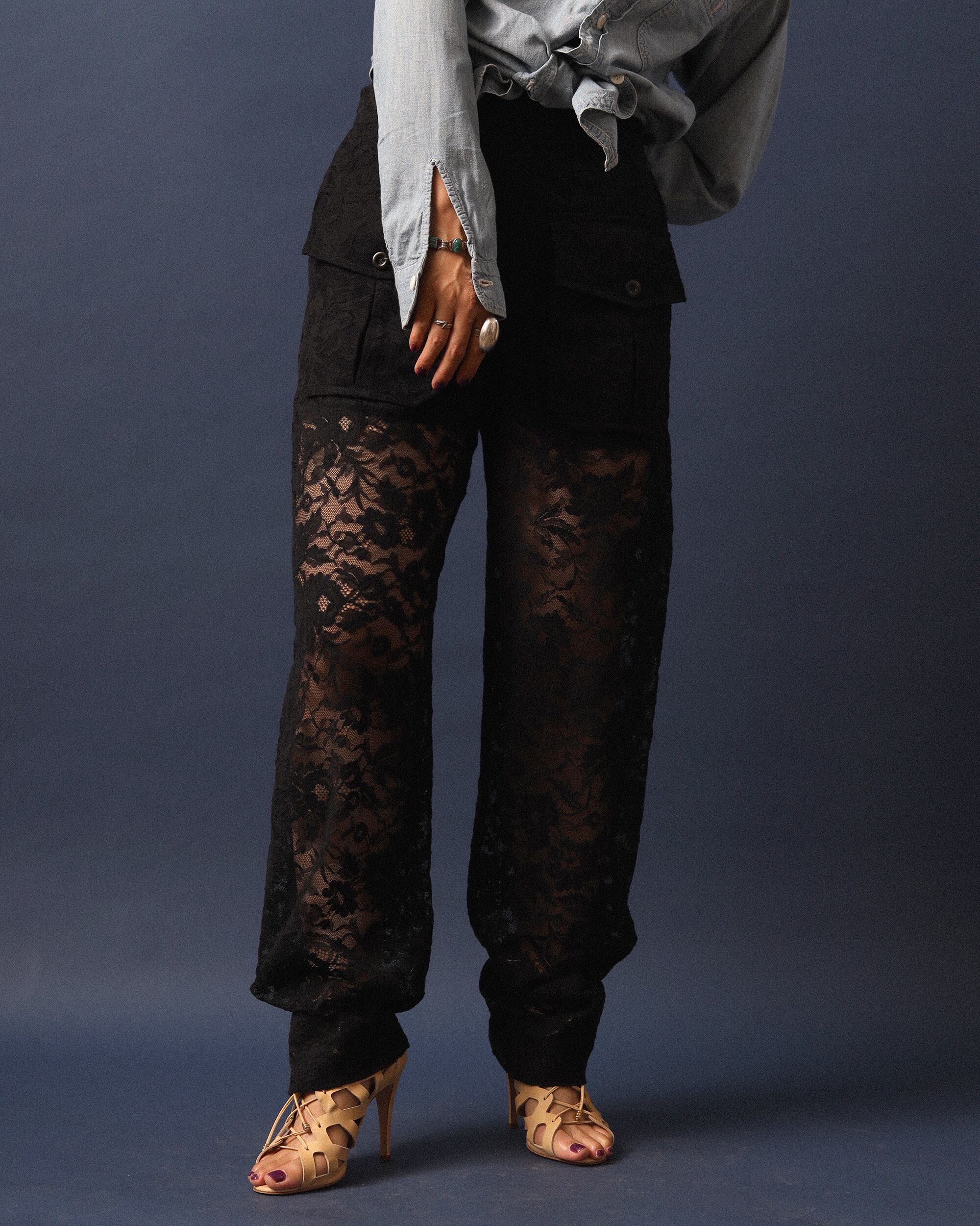 【美品】 witty vintage　Snap Line Pants witty vintage Snap Line Pants - メルカリ