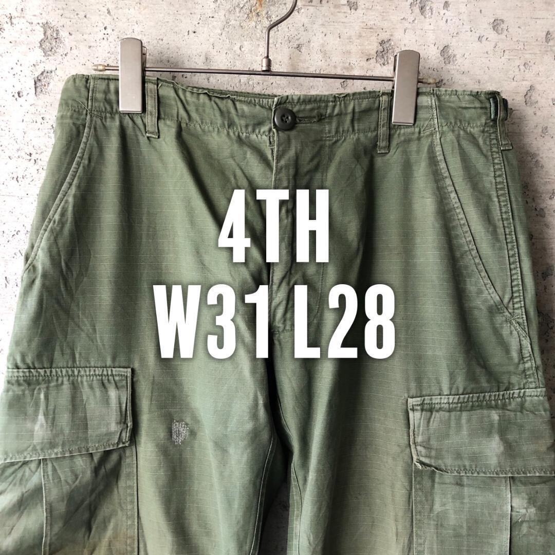 アメリカ軍 ジャングルファティーグパンツ 4th カーゴパンツ 70年代 USED】60's US ARMY JUNGLE FATIGUE TROUSERS 