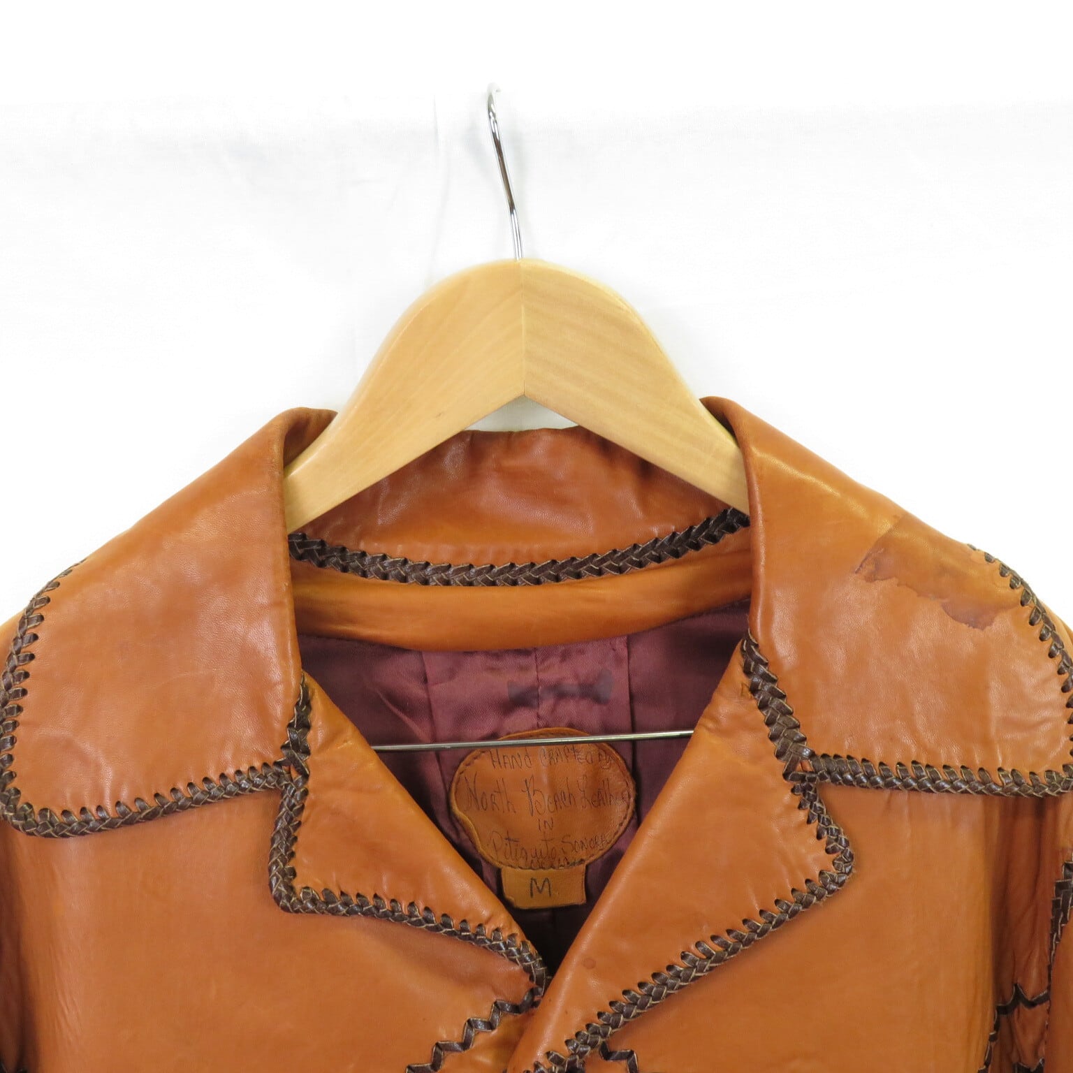 70s North Beach Leather ウエスタン レザークラフト ジャケット sizeM