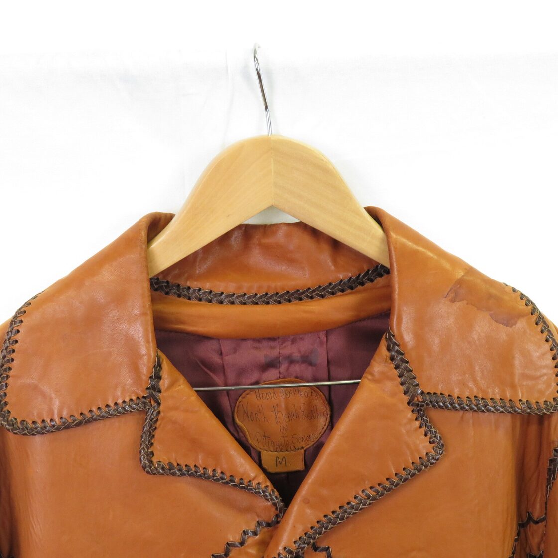 70s North Beach Leather ウエスタン レザークラフト ジャケット sizeM 