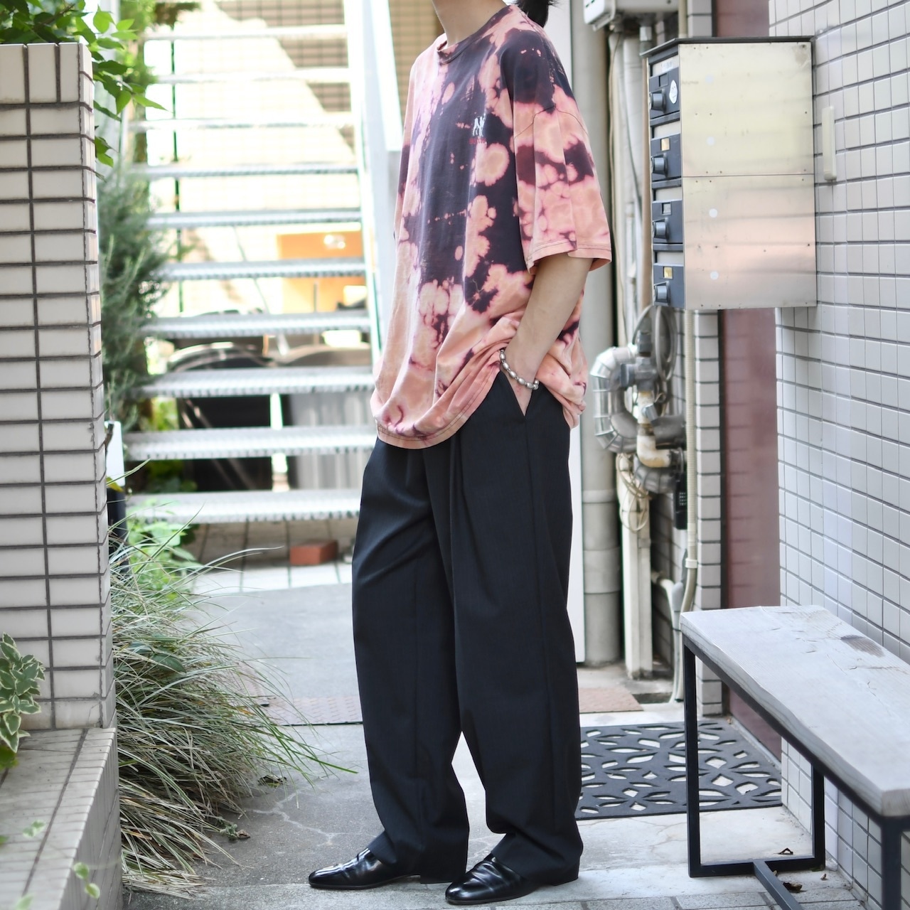 BIG DOGS bleach print tee