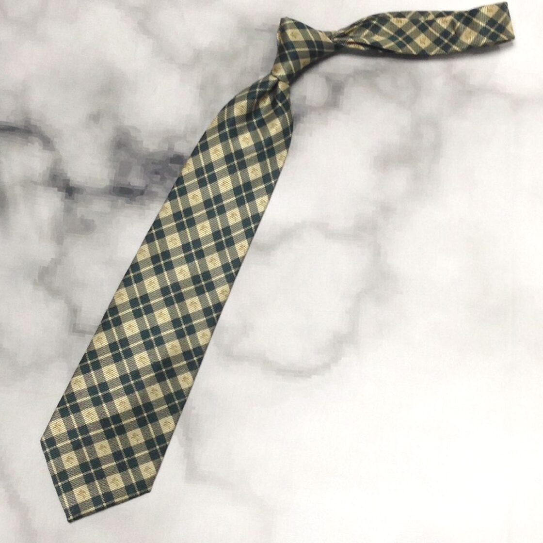 バーバリー Burberry 美品 未使用品 微光沢 ネクタイ シルク100 