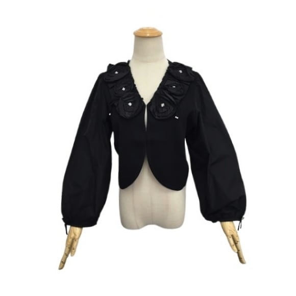 Saleスーパービューティー　カタログ掲載　花刺繍　カーディガン白 44XL新品 Saleスーパービューティー カタログ掲載 花刺繍 カーディガン白