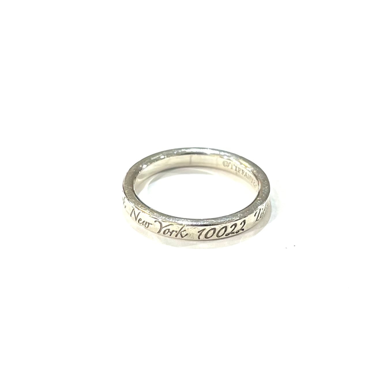 TIFFANY＆CO】【14号】 2382ティファニーaddressナローリング 指輪