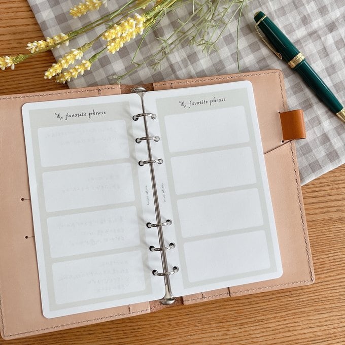 バイブルサイズ/お気に入りの言葉リフィル