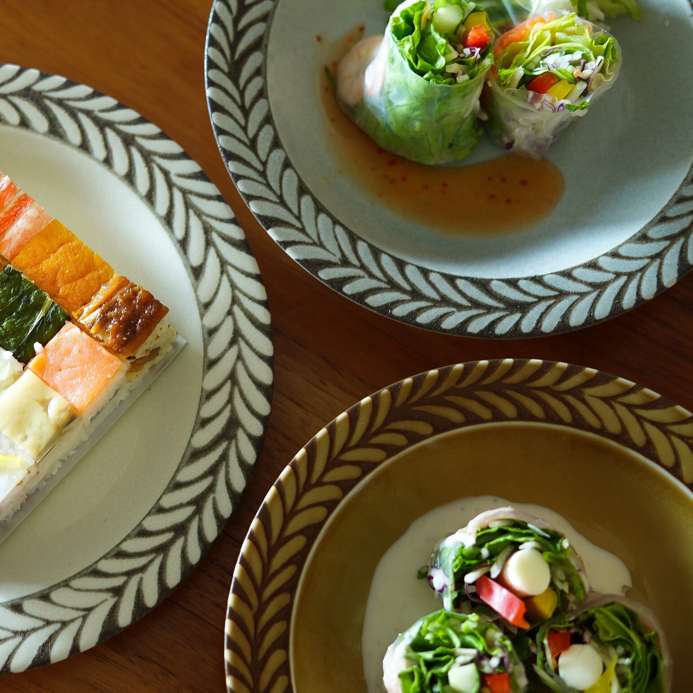 【日本製】深皿 美濃焼 北欧ブロウ柄