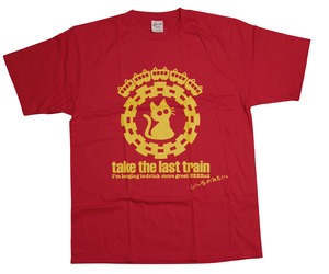 【在庫処分50%OFF】びーるのみT。6th『Take The Last Train』〔半袖〕（赤＋黄）