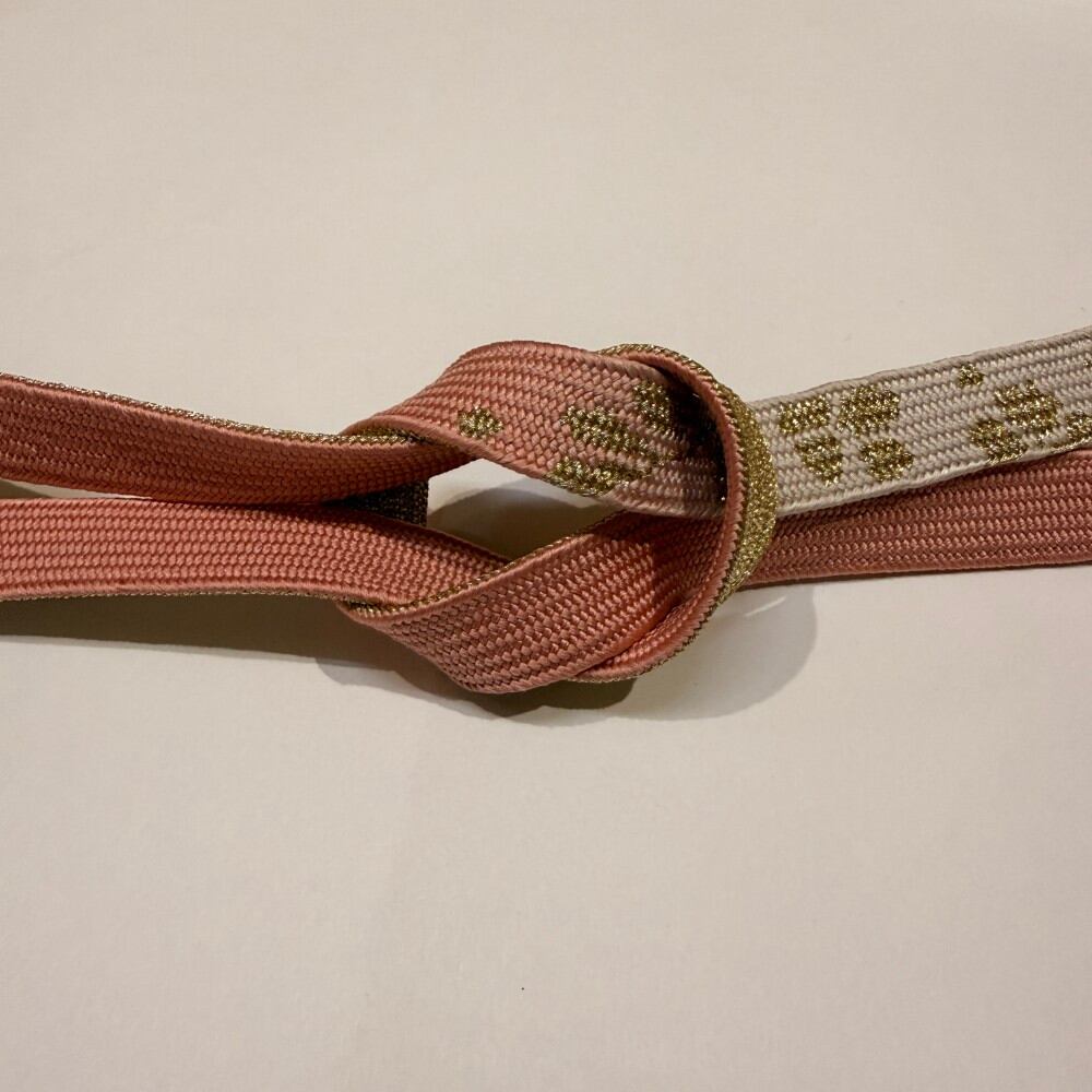 帯締め 新品 帯締め 帯〆 高麗組 手組み帯締め 平組 ピンク 礼装用 訪問着 色無地 正絹 絹100% 和装小物 6495